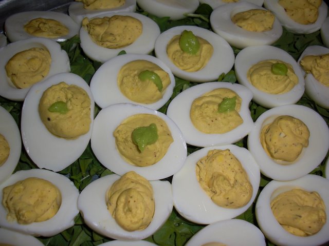 Wasabi Deviled Eggs